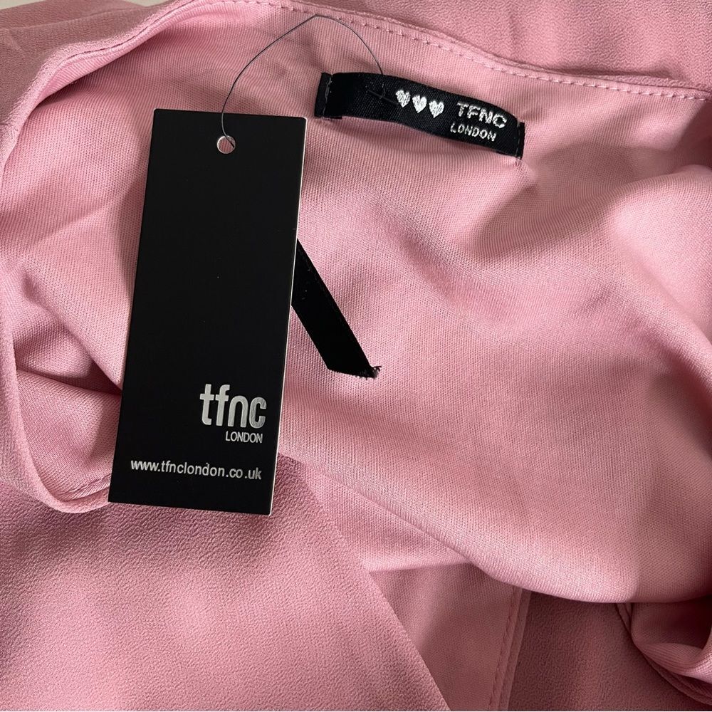 TFNC Dusty Rose Maxi Wrap Dress - Picture 6 of 11